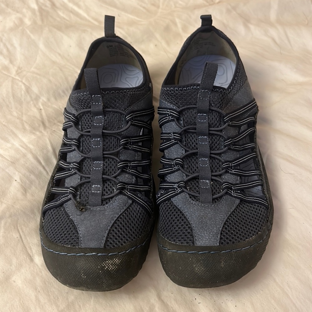 Blue JBU beach walking shoes size 9